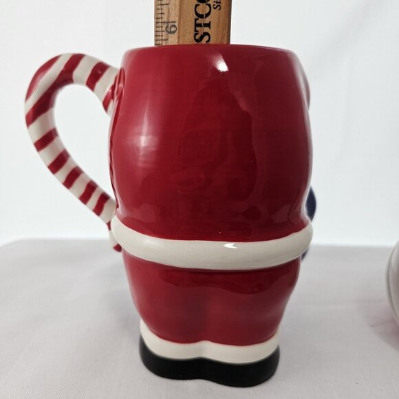 Temptations Christmas Santa Mug 24oz Blue bag holiday season gifts cocoa mocha - Picture 10 of 12